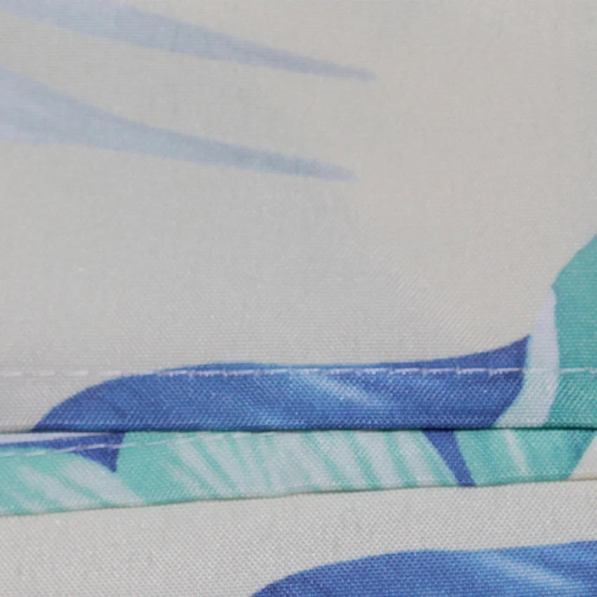 Vintage Leaves Printed Polyester Shower Curtain