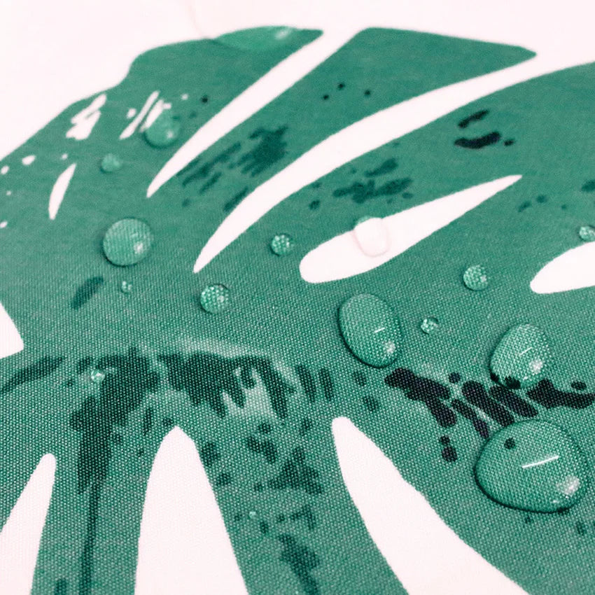 Vintage Green Monstered Waterproof Shower Curtain