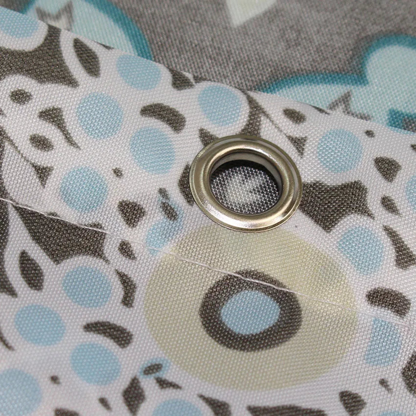 Bohemian Mandala Shower Curtain with 12 Hooks