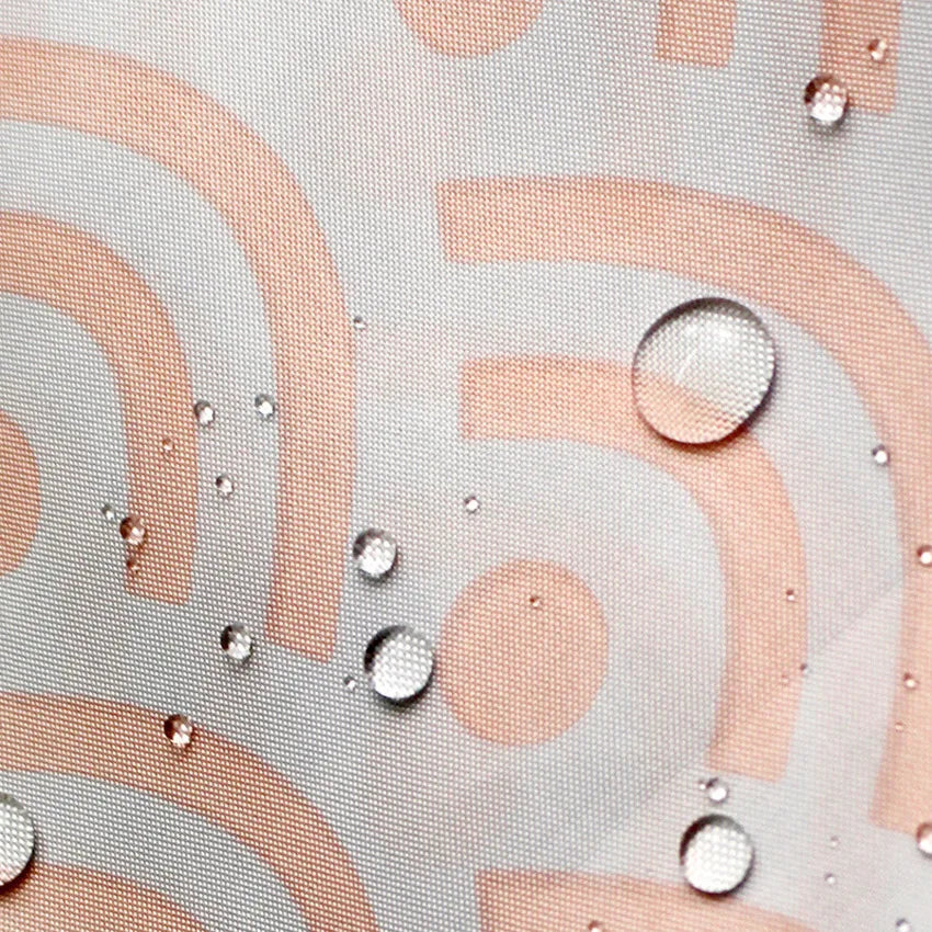 Modern Nordic Waterproof Shower Curtain with Geometric Pattern