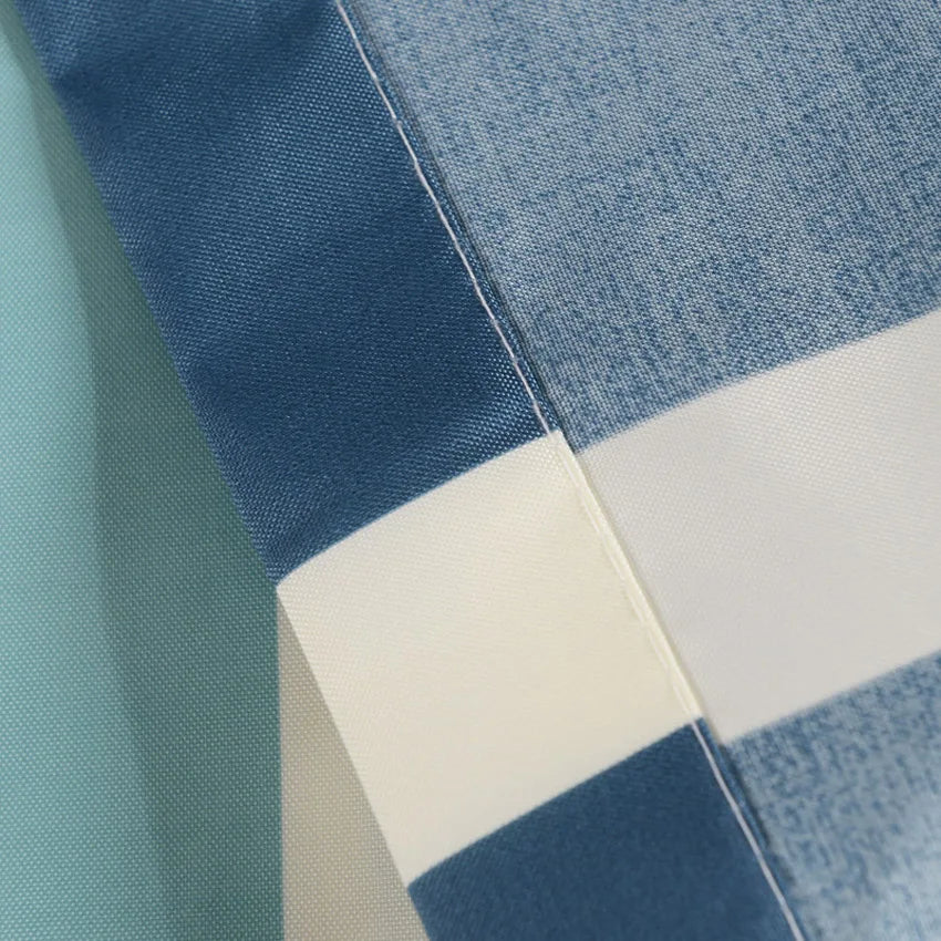 Extra Wide Colorful Striped Waterproof Shower Curtain