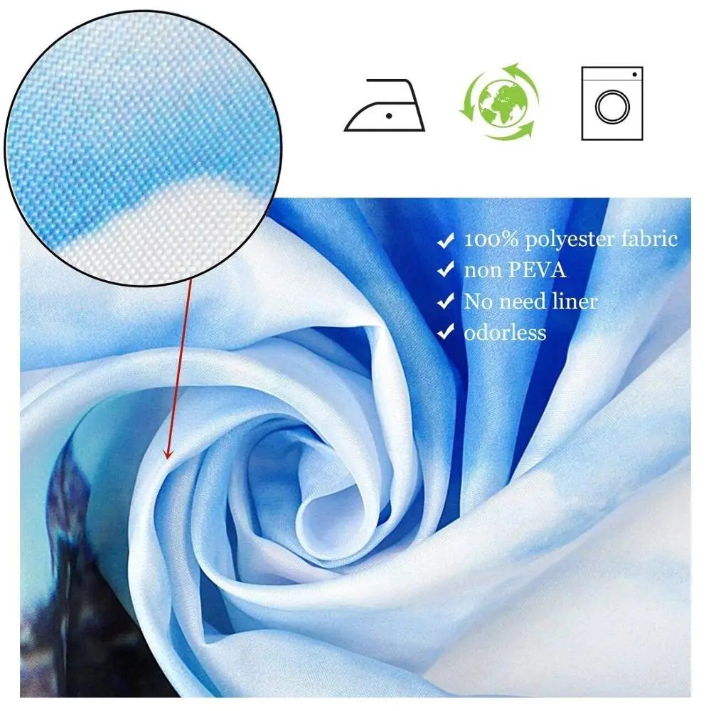 Smart Kids' Multiplication Chart Shower Curtain Set with Animal Friend