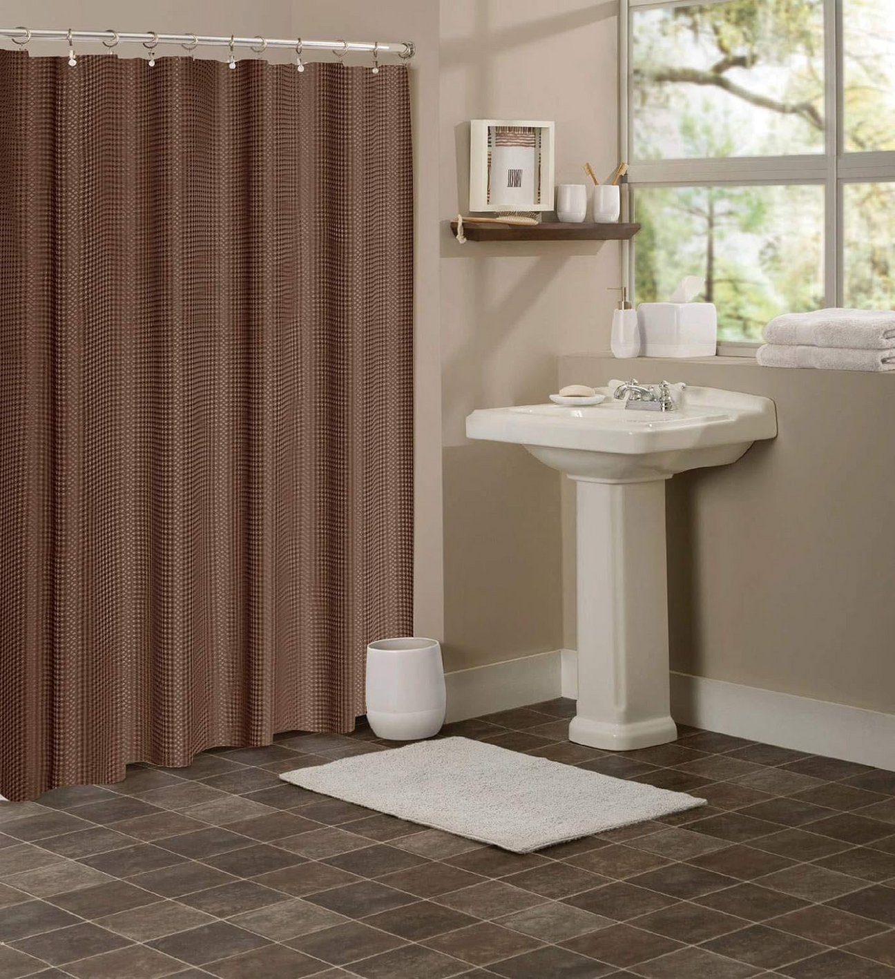 Brown Shower Curtains