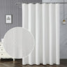Waterproof White Fabric Shower Curtain