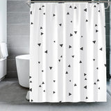 Modern Nordic Geometric Polyester Shower Curtain