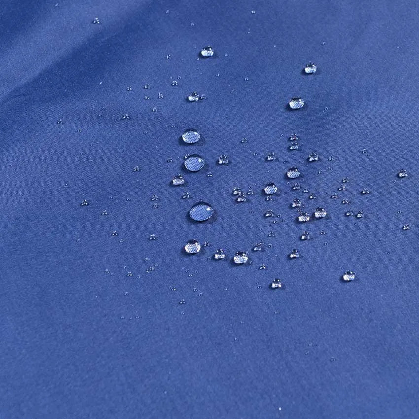 Minimalist Blue Waterproof Polyester Shower Curtain