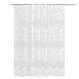 Semi-Transparent Waterproof Plastic Shower Curtain - Versatile Elegance