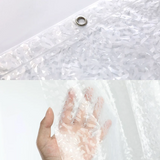 Clear Pebble Shower Curtain: Modern Geometric Waterproof Design