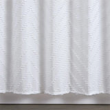 White Striped Fabric Waterproof Shower Curtain